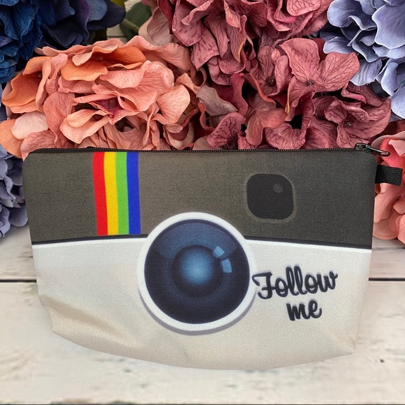 Instagram App Icon Cosmetic Makeup Bag Clutch - Picture 11 of 15